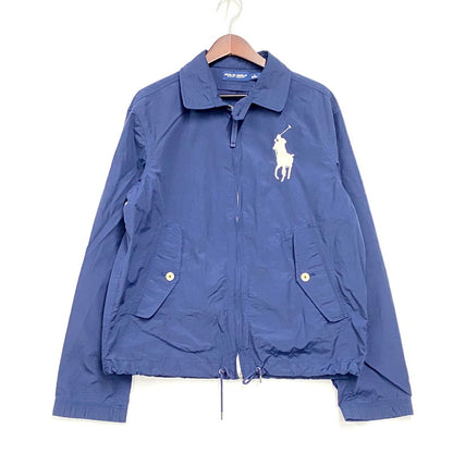 【中古品】【メンズ】  POLO GOLF RALPH LAUREN ポロゴルフ ラルフローレン BIG PONY NYLON SWINGTOP JACKET ビッグポニー ナイロン スイングトップ ジャケット アウター 147-250128-as-31-izu サイズ：M カラー：ネイビー 万代Net店