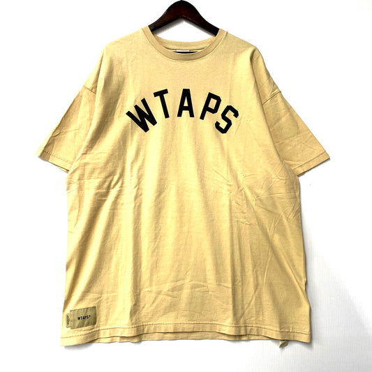 【中古品】【メンズ】 WTAPS ダブルタップス 22SS LOCKER SS COTTON ロッカー ショートスリーブ コットン 半袖 Tシャツ トップス 142-250206-as-32-izu サイズ：04 カラー：ベージュ系 万代Net店