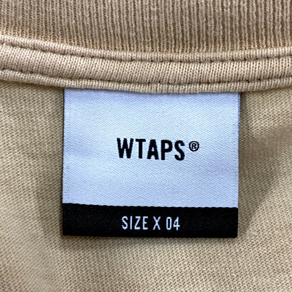 【中古品】【メンズ】 WTAPS ダブルタップス 22SS LOCKER SS COTTON ロッカー ショートスリーブ コットン 半袖 Tシャツ トップス 142-250206-as-32-izu サイズ：04 カラー：ベージュ系 万代Net店