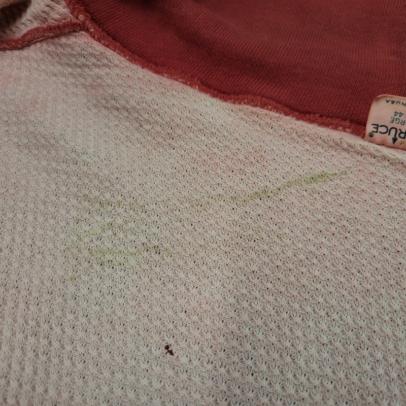 【現状渡し品】【メンズ】 MAYO SPRUCE メイヨースプルース IDEAL ZIP 60S THERMAL LINER ZIP-UP DOUBLE FACE HOODED SWEATSHIRT サーマルライナー ジップアップ ダブルフェイス フーデッド スウェット パーカー 146-250129-as-06-izu サイズ：L カラー：レッド 万代Net店