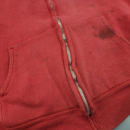 【現状渡し品】【メンズ】 MAYO SPRUCE メイヨースプルース IDEAL ZIP 60S THERMAL LINER ZIP-UP DOUBLE FACE HOODED SWEATSHIRT サーマルライナー ジップアップ ダブルフェイス フーデッド スウェット パーカー 146-250129-as-06-izu サイズ：L カラー：レッド 万代Net店