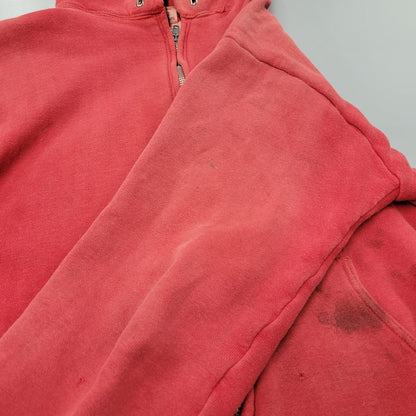 【現状渡し品】【メンズ】 MAYO SPRUCE メイヨースプルース IDEAL ZIP 60S THERMAL LINER ZIP-UP DOUBLE FACE HOODED SWEATSHIRT サーマルライナー ジップアップ ダブルフェイス フーデッド スウェット パーカー 146-250129-as-06-izu サイズ：L カラー：レッド 万代Net店