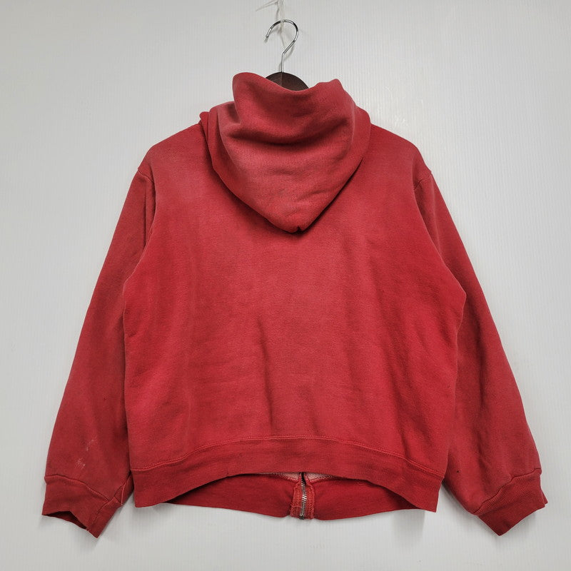 【現状渡し品】【メンズ】 MAYO SPRUCE メイヨースプルース IDEAL ZIP 60S THERMAL LINER ZIP-UP DOUBLE FACE HOODED SWEATSHIRT サーマルライナー ジップアップ ダブルフェイス フーデッド スウェット パーカー 146-250129-as-06-izu サイズ：L カラー：レッド 万代Net店