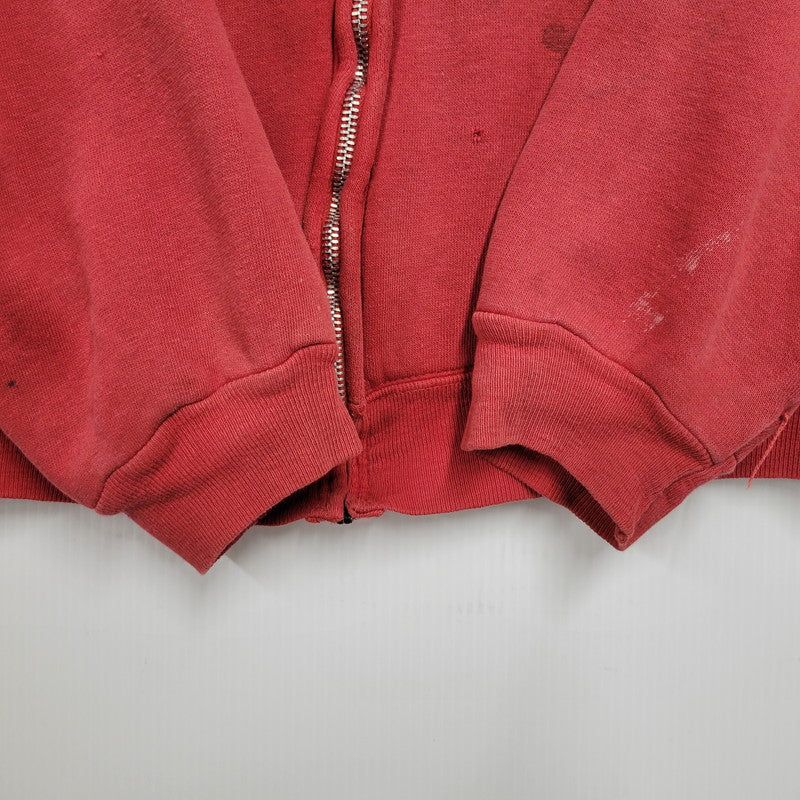 【現状渡し品】【メンズ】 MAYO SPRUCE メイヨースプルース IDEAL ZIP 60S THERMAL LINER ZIP-UP DOUBLE FACE HOODED SWEATSHIRT サーマルライナー ジップアップ ダブルフェイス フーデッド スウェット パーカー 146-250129-as-06-izu サイズ：L カラー：レッド 万代Net店