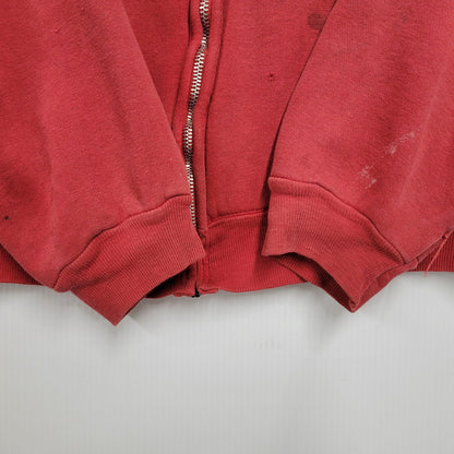 【現状渡し品】【メンズ】 MAYO SPRUCE メイヨースプルース IDEAL ZIP 60S THERMAL LINER ZIP-UP DOUBLE FACE HOODED SWEATSHIRT サーマルライナー ジップアップ ダブルフェイス フーデッド スウェット パーカー 146-250129-as-06-izu サイズ：L カラー：レッド 万代Net店