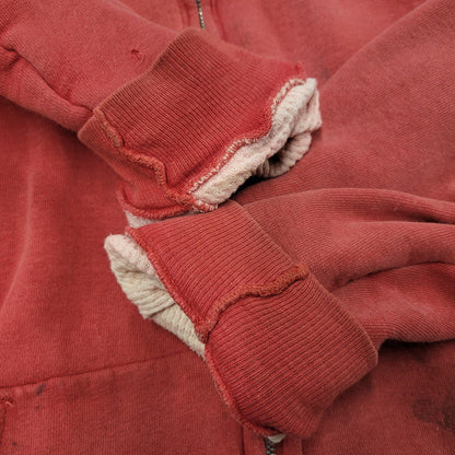 【現状渡し品】【メンズ】 MAYO SPRUCE メイヨースプルース IDEAL ZIP 60S THERMAL LINER ZIP-UP DOUBLE FACE HOODED SWEATSHIRT サーマルライナー ジップアップ ダブルフェイス フーデッド スウェット パーカー 146-250129-as-06-izu サイズ：L カラー：レッド 万代Net店