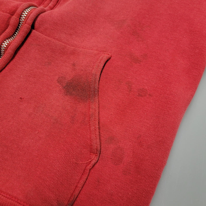 【現状渡し品】【メンズ】 MAYO SPRUCE メイヨースプルース IDEAL ZIP 60S THERMAL LINER ZIP-UP DOUBLE FACE HOODED SWEATSHIRT サーマルライナー ジップアップ ダブルフェイス フーデッド スウェット パーカー 146-250129-as-06-izu サイズ：L カラー：レッド 万代Net店