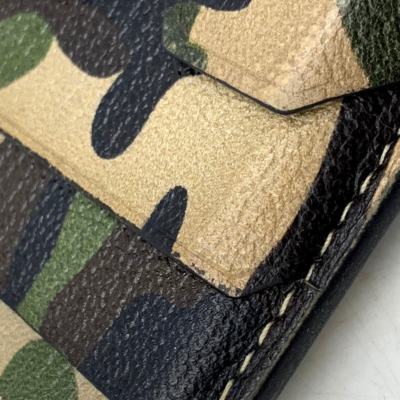 【中古品】【メンズ/レディース】 L'arcobaleno ラルコバレーノ CARD&COIN CASE CAMO カードケース コインケース カモ柄 小物 208-250205-as-26-izu カラー：マルチカラー 万代Net店