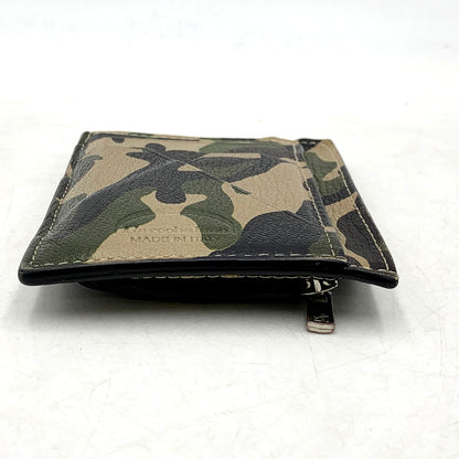 【中古品】【メンズ/レディース】 L'arcobaleno ラルコバレーノ CARD&COIN CASE CAMO カードケース コインケース カモ柄 小物 208-250205-as-26-izu カラー：マルチカラー 万代Net店