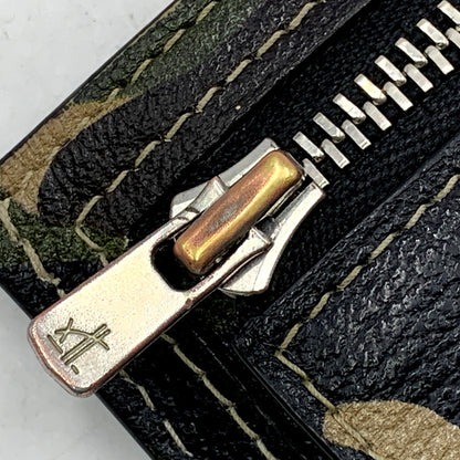 【中古品】【メンズ/レディース】 L'arcobaleno ラルコバレーノ CARD&COIN CASE CAMO カードケース コインケース カモ柄 小物 208-250205-as-26-izu カラー：マルチカラー 万代Net店