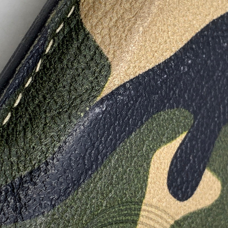 【中古品】【メンズ/レディース】 L'arcobaleno ラルコバレーノ CARD&COIN CASE CAMO カードケース コインケース カモ柄 小物 208-250205-as-26-izu カラー：マルチカラー 万代Net店