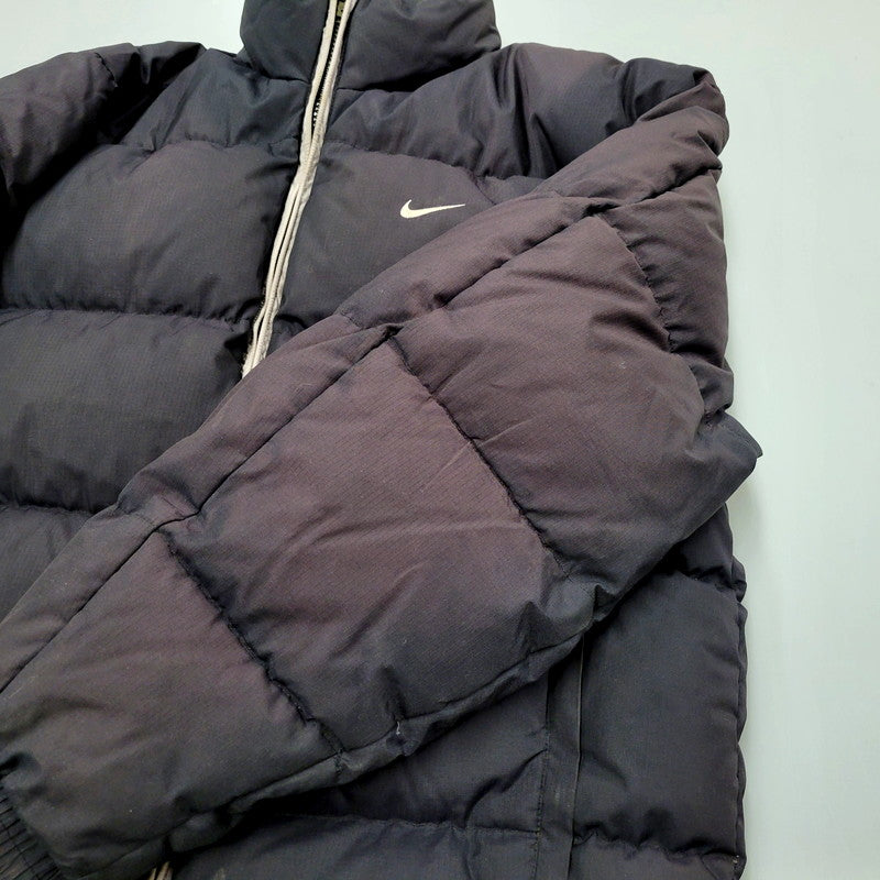 【現状渡し品】【メンズ】 NIKE ナイキ 00S DOWN JACKET ダウンジャケット アウター 146-250206-as-34-izu サイズ：S カラー：ブラック 万代Net店