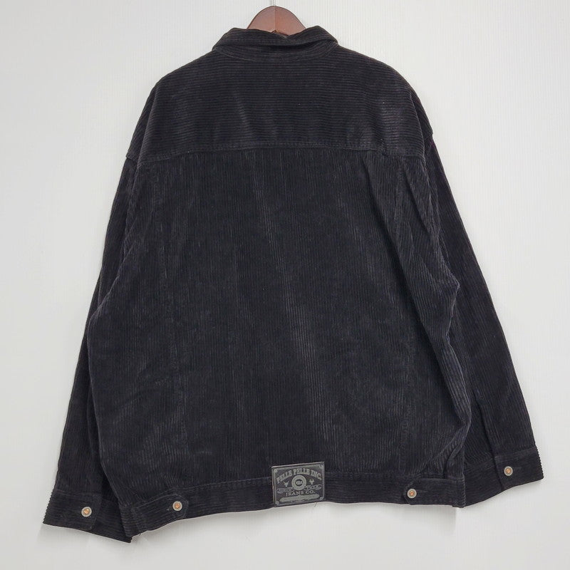 【中古品】【メンズ】  PELLE PELLE MARC BUCHANAN ペレペレマークブキャナン 90S OVERSIZED CORDUROY JACKET 中国製 90年代 オーバーサイズドコーデュロイジャケット アウター 長袖 146-250130-ma-06-izu サイズ：XL カラー：黒 万代Net店