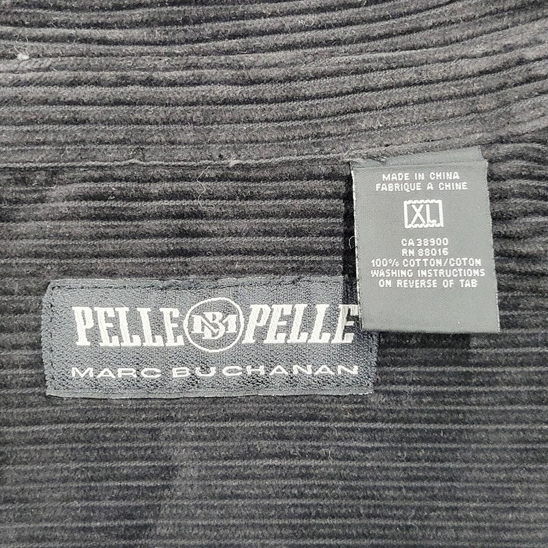 【中古品】【メンズ】  PELLE PELLE MARC BUCHANAN ペレペレマークブキャナン 90S OVERSIZED CORDUROY JACKET 中国製 90年代 オーバーサイズドコーデュロイジャケット アウター 長袖 146-250130-ma-06-izu サイズ：XL カラー：黒 万代Net店