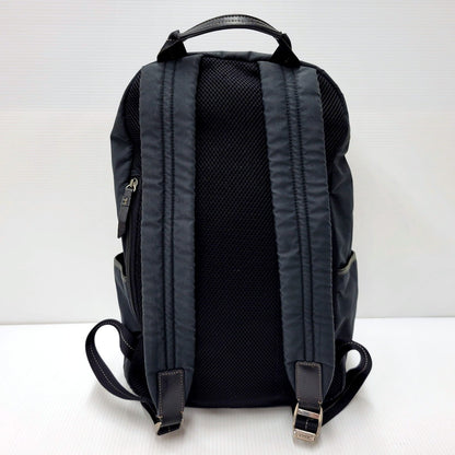 【中古品】【メンズ/レディース】 COACH コーチ LEATHER NYLON BACKPACK F70664 レザー ナイロン バックパック リュック バッグ カバン 鞄 180-250205-as-37-izu カラー：ネイビー系 万代Net店