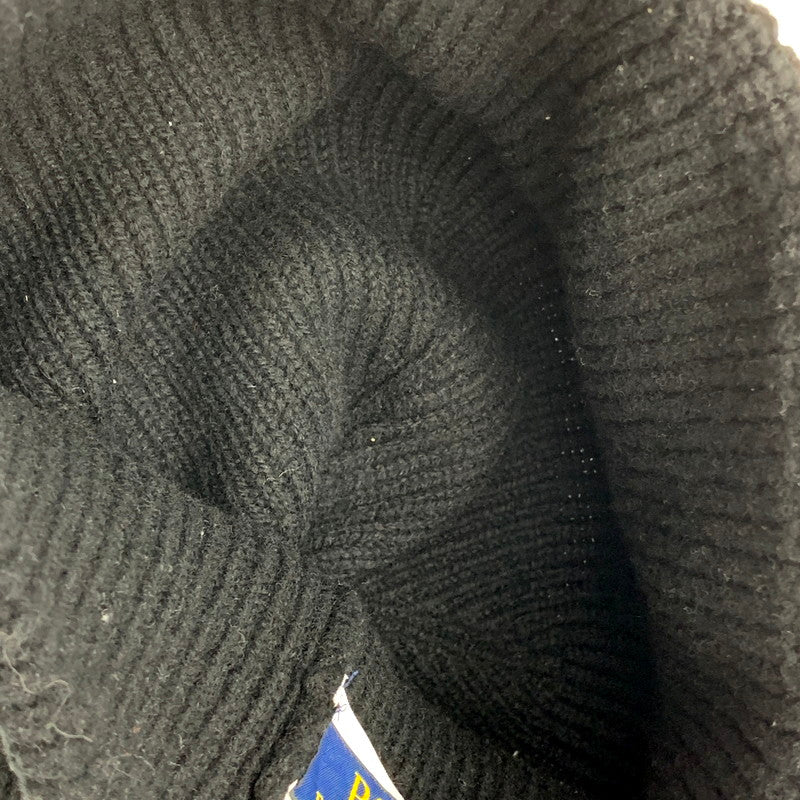 【中古品】【メンズ/レディース】 POLO RALPH LAUREN ポロ・ラルフローレン PONY BEANIE ポニー ビーニー ニット帽 帽子 185-250205-as-27-izu サイズ：ONE SIZE カラー：ブラック 万代Net店