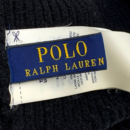 【中古品】【メンズ/レディース】 POLO RALPH LAUREN ポロ・ラルフローレン PONY BEANIE ポニー ビーニー ニット帽 帽子 185-250205-as-27-izu サイズ：ONE SIZE カラー：ブラック 万代Net店