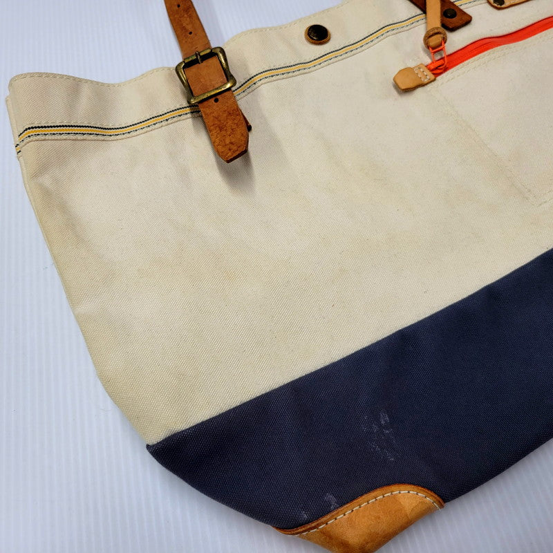 【現状渡し品】【メンズ/レディース】 MASTERPIECE マスターピース CANVAS&LEATHER TOTE BAG キャンバス レザー トートバッグ カバン 鞄 188-250205-as-38-izu カラー：マルチカラー 万代Net店