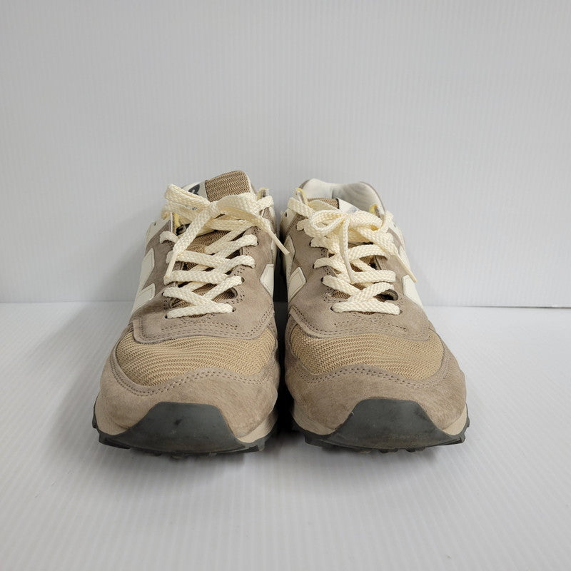 【中古品】【メンズ】 NEW BALANCE ニューバランス 576 OU576BEI 英国製 スニーカー シューズ 靴 162-250131-as-03-izu サイズ：US8.5/26.5cm カラー：ベージュ 万代Net店