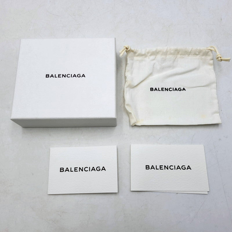 【現状渡し品】【メンズ/レディース】 BALENCIAGA バレンシアガ 391446 グラフィティペーパー ミニウォレット 三つ折り財布 181-250131-as-09-izu カラー：ブラック 万代Net店