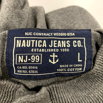 【中古品】【メンズ】 NAUTICA JEANS COMPANY ノーティカ ジーンズ カンパニー PULLOVER KNIT SWEATER プルオーバー ニット スウェット トップス 146-250722-rk-13-izu サイズ：L カラー：グレー 万代Net店