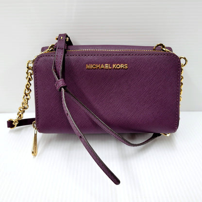 【現状渡し品】【レディース】 Michael Kors マイケルコース 2WAY CHAIN SHOULDER BAG 35H7GT4C6L チェーン ショルダーバッグ カバン 鞄 188-250205-as-45-izu カラー：パープル 万代Net店