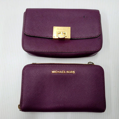 【現状渡し品】【レディース】 Michael Kors マイケルコース 2WAY CHAIN SHOULDER BAG 35H7GT4C6L チェーン ショルダーバッグ カバン 鞄 188-250205-as-45-izu カラー：パープル 万代Net店