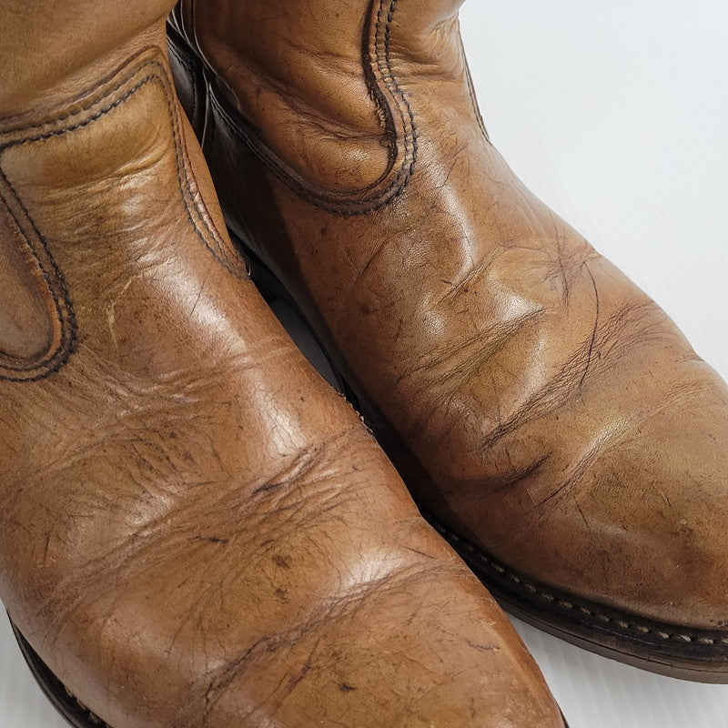 【現状渡し品】【メンズ】 RED WING レッドウィング 70S PECOS BOOTS ペコスブーツ USA製 プリント羽タグ シューズ 靴 164-250201-as-03-izu カラー：ブラウン 万代Net店