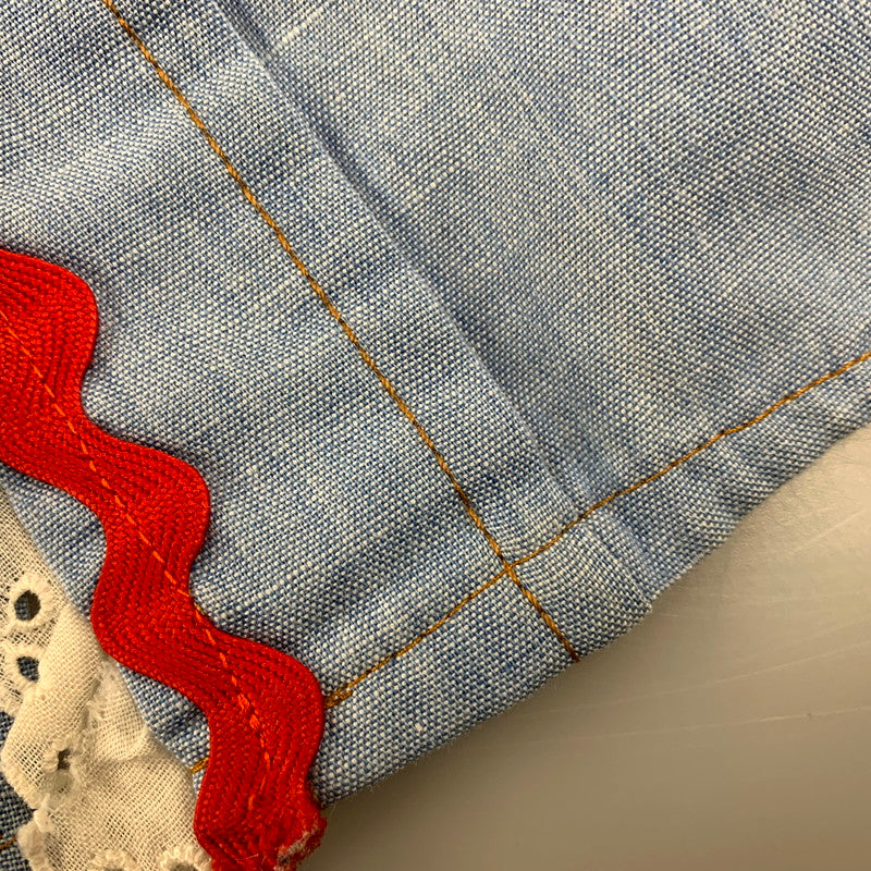 【中古品】【メンズ】 Wrangler ラングラー 70S ”FLOWER" LS WESTERN SHIRT 70年代 フラワー ロングスリーブウェスタンシャツ トップス 長袖 146-250209-ma-01-izu サイズ：不明 カラー：青 万代Net店