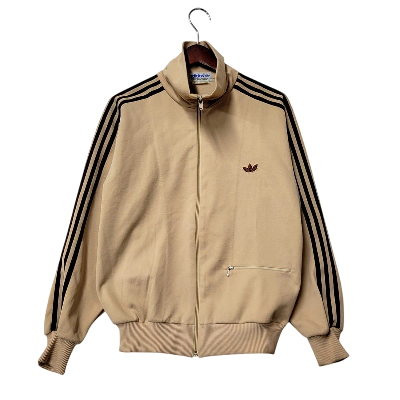 【中古品】【メンズ】 adidas アディダス 80S TRACK JACKET ADA-06F トラックジャケット デサント製 146-250202-as-37-izu サイズ：M カラー：ベージュ 万代Net店