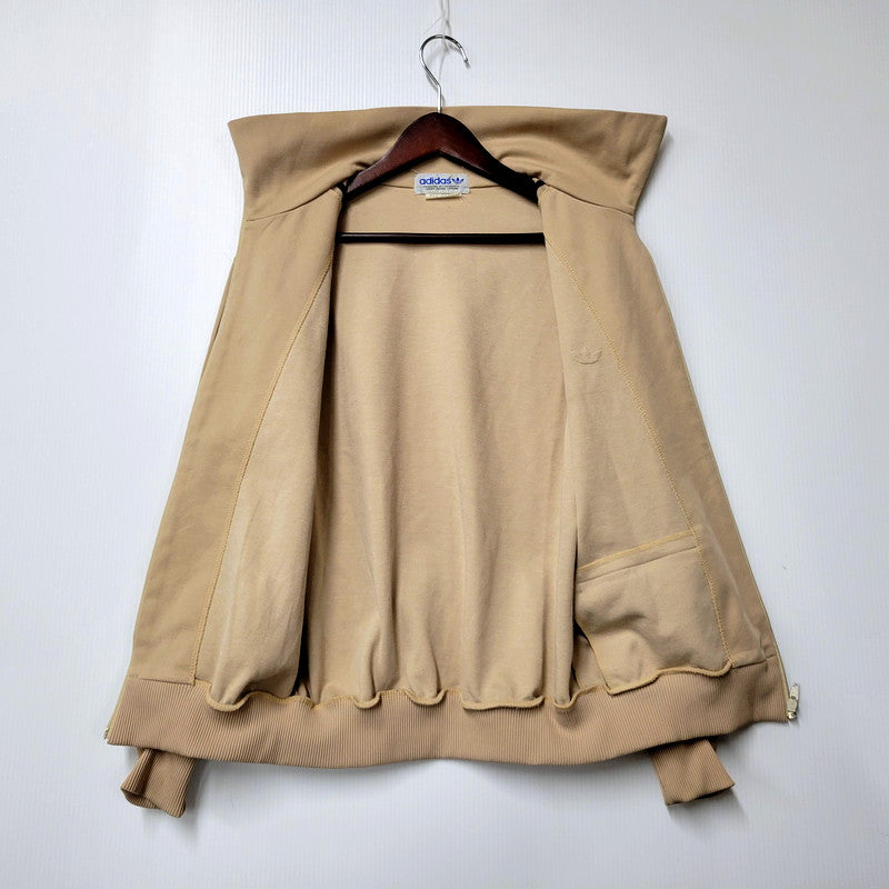 【中古品】【メンズ】 adidas アディダス 80S TRACK JACKET ADA-06F トラックジャケット デサント製 146-250202-as-37-izu サイズ：M カラー：ベージュ 万代Net店