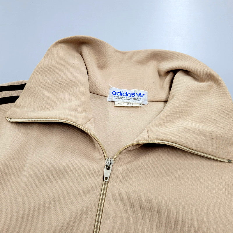 【中古品】【メンズ】 adidas アディダス 80S TRACK JACKET ADA-06F トラックジャケット デサント製 146-250202-as-37-izu サイズ：M カラー：ベージュ 万代Net店