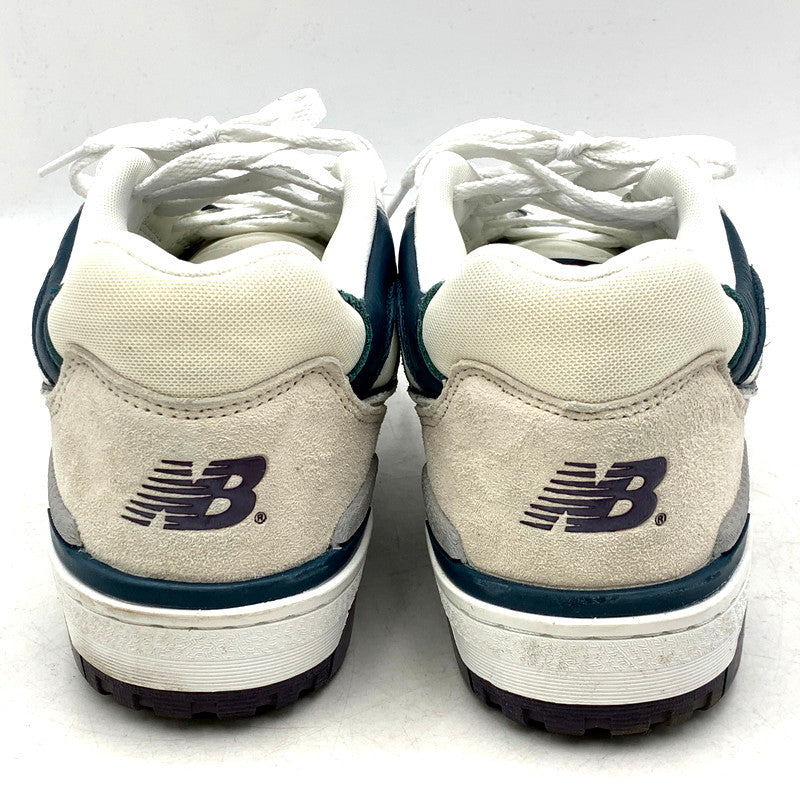 【中古品】【メンズ】 NEW BALANCE ニューバランス 550 BB550WCB  スニーカー シューズ 靴 162-250205-as-35-izu サイズ：28cm カラー：WHITE/BURGUNDY 万代Net店