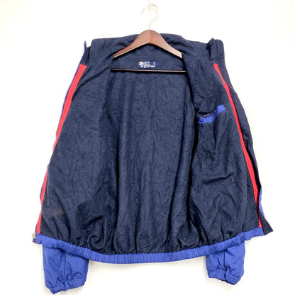 【中古品】【メンズ】 Polo by Ralph Lauren ポロバイラルフローレン 90S FLEECE LINER NYLON BLOUSON JACKET フリース ライナー ナイロン ブルゾン ジャケット アウター 146-250202-as-20-izu サイズ：M カラー：ブルー 万代Net店