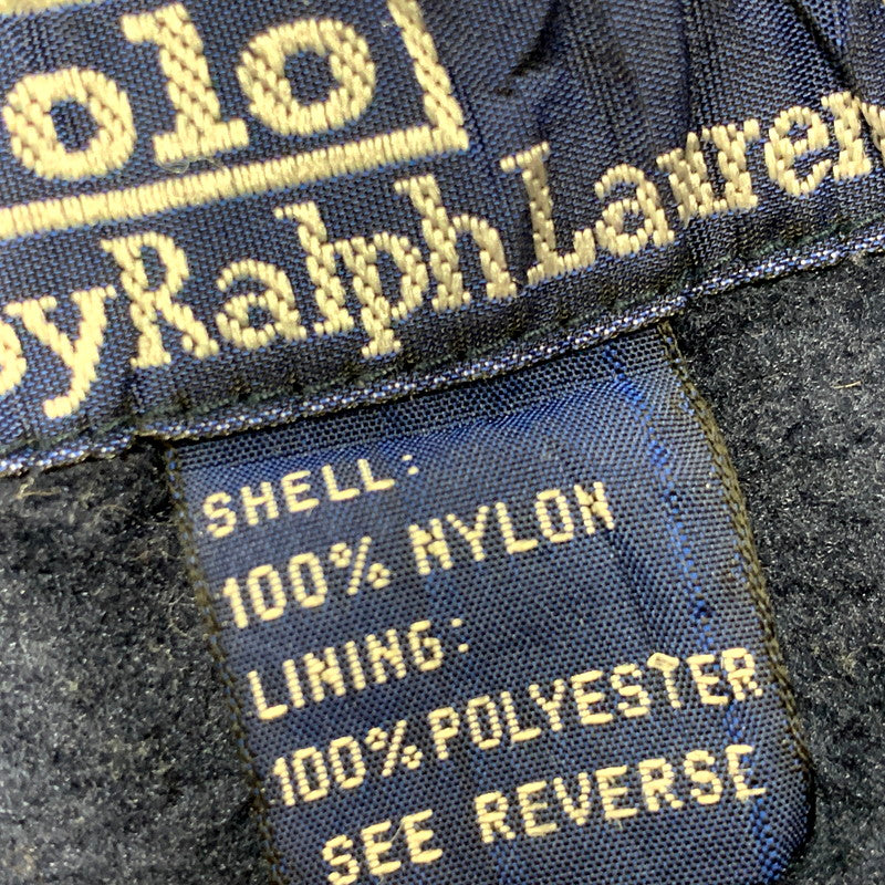 【中古品】【メンズ】 Polo by Ralph Lauren ポロバイラルフローレン 90S FLEECE LINER NYLON BLOUSON JACKET フリース ライナー ナイロン ブルゾン ジャケット アウター 146-250202-as-20-izu サイズ：M カラー：ブルー 万代Net店