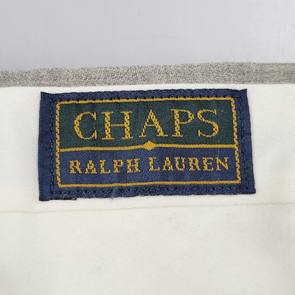 【中古品】【メンズ】  CHAPS RALPH LAUREN チャップス ラルフローレン 日本製 90S 2-TUCK WOOL SLACKS PANTS 90年代 ツータックウールスラックスパンツ ズボン ボトムス 157-250209-ma-19-izu サイズ：76 カラー：グレー系 万代Net店