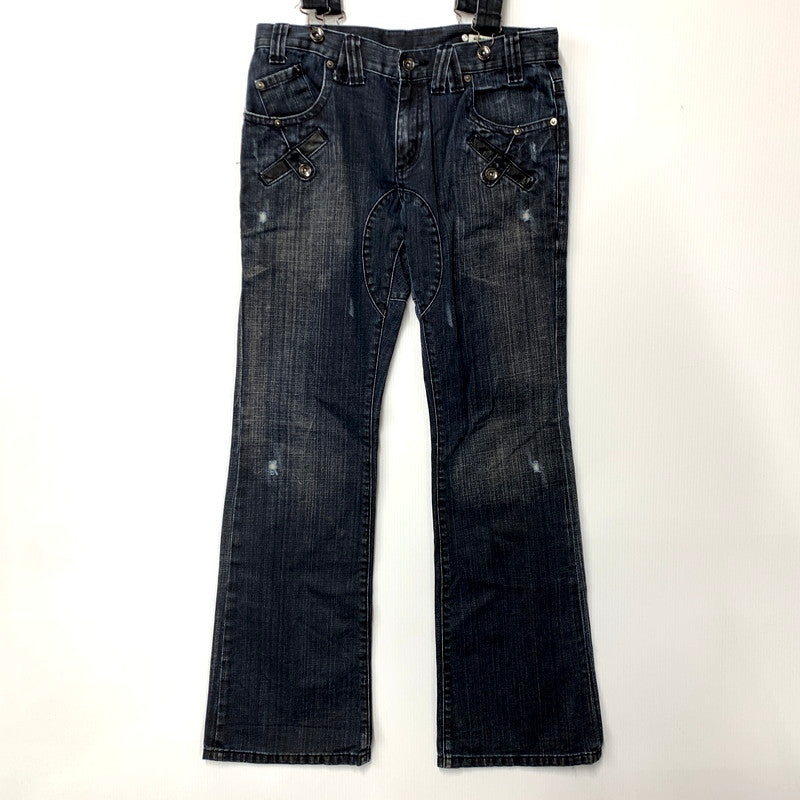 【現状渡し品】【メンズ】 SEMANTIC DESIGN セマンティックデザイン 00S FLARE DENIM PANTS 2-0911 フレアデニムパンツ ボトムス 157-250202-as-16-izu サイズ：LL カラー：インディゴ 万代Net店