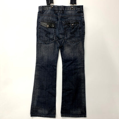 【現状渡し品】【メンズ】 SEMANTIC DESIGN セマンティックデザイン 00S FLARE DENIM PANTS 2-0911 フレアデニムパンツ ボトムス 157-250202-as-16-izu サイズ：LL カラー：インディゴ 万代Net店