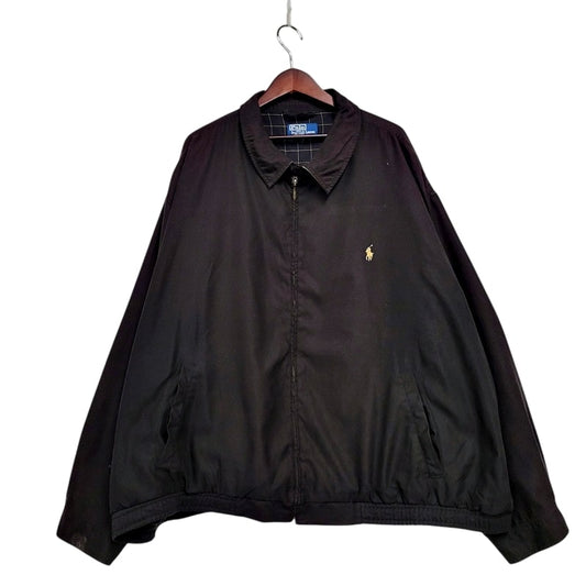 【中古品】【メンズ】 POLO RALPH LAUREN ポロ・ラルフローレン 90S SWING TOP BLOUSON 90年代 スウィングトップブルゾン アウター 長袖 146-250203-ma-39-izu サイズ：不明 カラー：黒 万代Net店