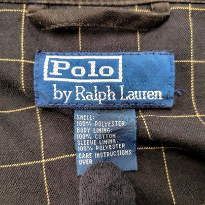 【中古品】【メンズ】 POLO RALPH LAUREN ポロ・ラルフローレン 90S SWING TOP BLOUSON 90年代 スウィングトップブルゾン アウター 長袖 146-250203-ma-39-izu サイズ：不明 カラー：黒 万代Net店