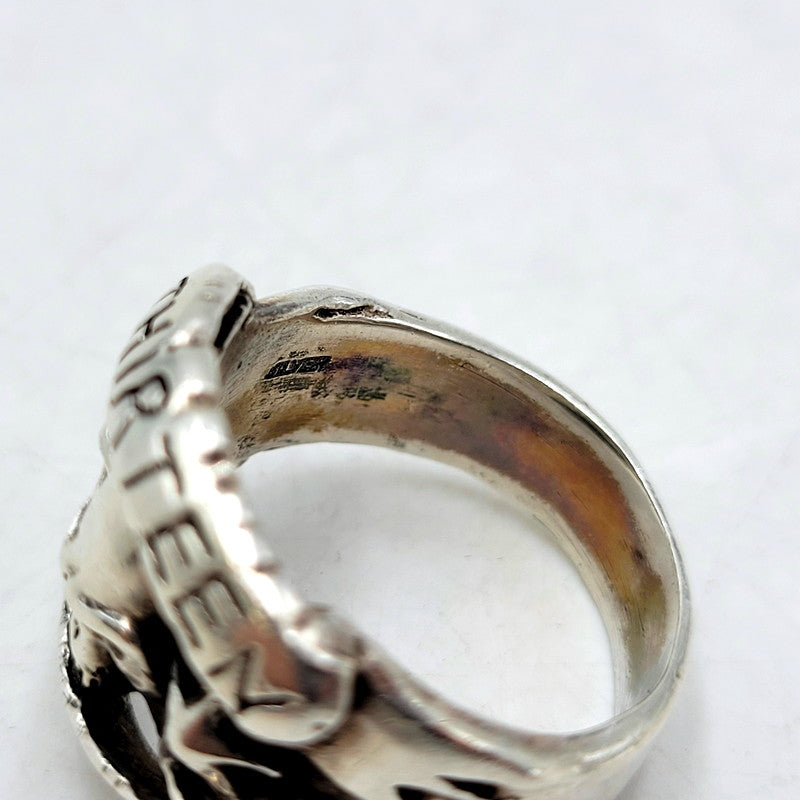 【中古品】【メンズ/レディース】  THIRTEEN DESIGNS サーティーンデザインズ SKULL RING スカルリング 指輪 アクセサリー 192-250204-as-08-izu カラー：シルバー 万代Net店