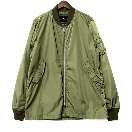 【中古品】【メンズ】  ALPHA INDUSTRIES×NIKO AND アルファインダストリーズ×ニコアンド 71401900 MA-1 JACKET エムエーワンジャケット アウター 長袖 145-250208-ma-15-izu サイズ：L カラー：グリーン系 万代Net店