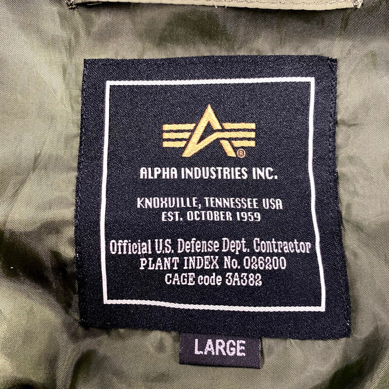 【中古品】【メンズ】  ALPHA INDUSTRIES×NIKO AND アルファインダストリーズ×ニコアンド 71401900 MA-1 JACKET エムエーワンジャケット アウター 長袖 145-250208-ma-15-izu サイズ：L カラー：グリーン系 万代Net店