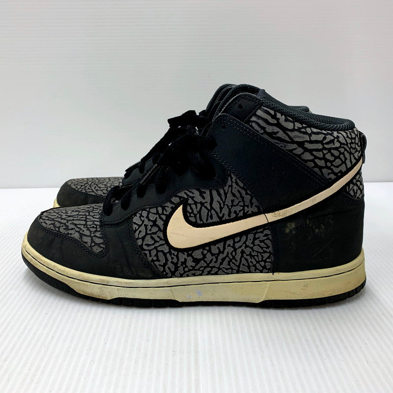 【中古品】【メンズ】 NIKE ナイキ DUNK HIGH 317982-007 ダンク ハイ 2013年製 スニーカー シューズ 靴 160-250205-as-05-izu サイズ：27.5cm カラー：BLACK/WHITE-DARK GREY-ANTHRCT 万代Net店