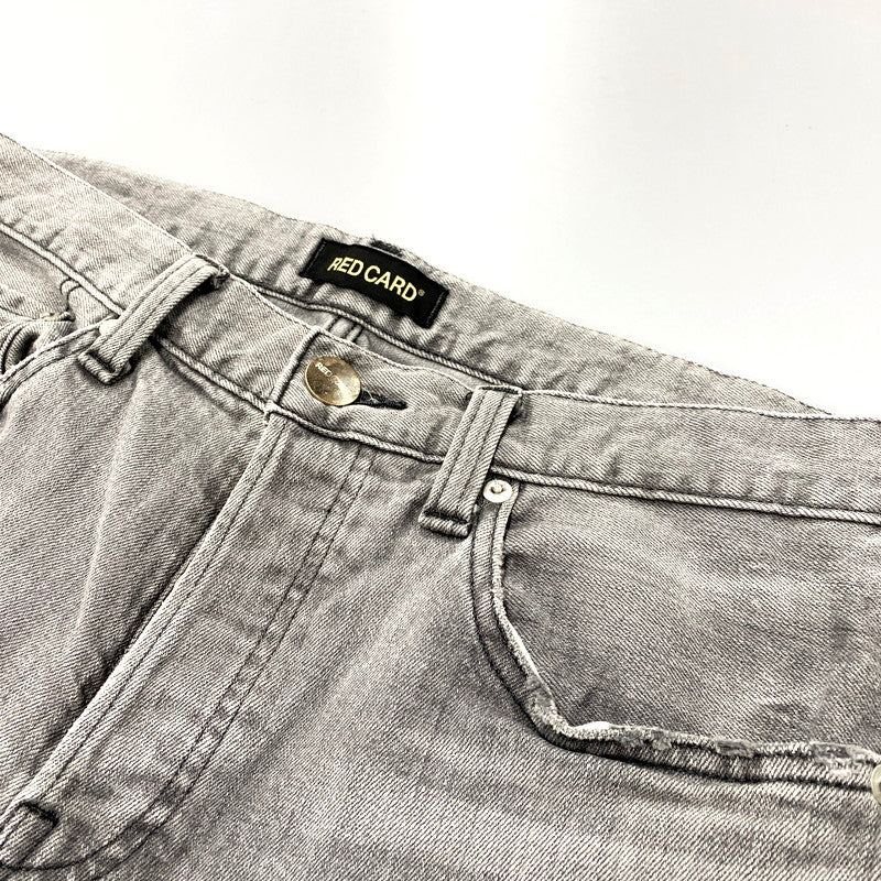 【中古品】【メンズ】 RED CARD レッドカード EF88861 ヴィンテージ加工ストレートパンツ ズボン ボトムス 151-250209-ma-10-izu サイズ：31 カラー：グレー 万代Net店
