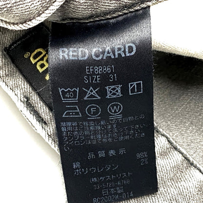 【中古品】【メンズ】 RED CARD レッドカード EF88861 ヴィンテージ加工ストレートパンツ ズボン ボトムス 151-250209-ma-10-izu サイズ：31 カラー：グレー 万代Net店