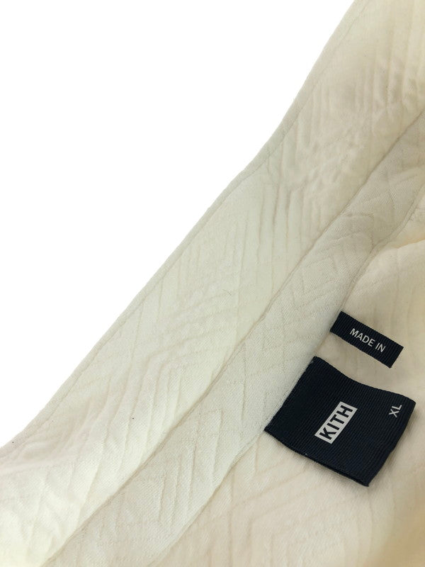【中古品】【メンズ】 KITH キス QUILTED INTERLOCK GINZA SHIRT KHM031413 キルティッド インターロック ギンザ シャツ 長袖シャツ 142-251108-na-02-tag サイズ：XL カラー：ホワイト 万代Net店