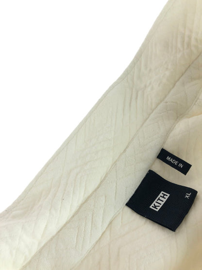 【中古品】【メンズ】 KITH キス QUILTED INTERLOCK GINZA SHIRT KHM031413 キルティッド インターロック ギンザ シャツ 長袖シャツ 142-251108-na-02-tag サイズ：XL カラー：ホワイト 万代Net店