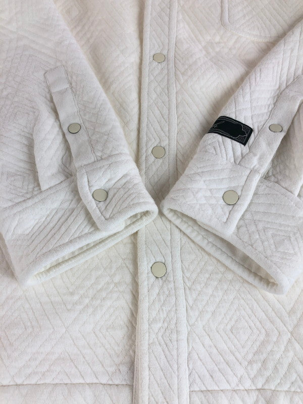 【中古品】【メンズ】 KITH キス QUILTED INTERLOCK GINZA SHIRT KHM031413 キルティッド インターロック ギンザ シャツ 長袖シャツ 142-251108-na-02-tag サイズ：XL カラー：ホワイト 万代Net店