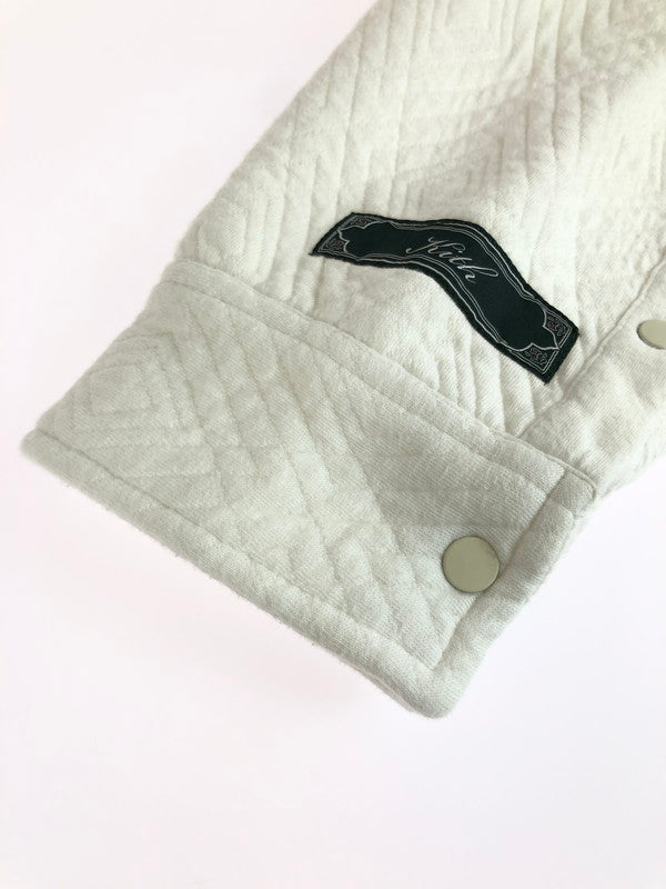 【中古品】【メンズ】 KITH キス QUILTED INTERLOCK GINZA SHIRT KHM031413 キルティッド インターロック ギンザ シャツ 長袖シャツ 142-251108-na-02-tag サイズ：XL カラー：ホワイト 万代Net店